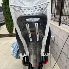 自転車の子乗せシート＆カバー(後ろ乗せ)の画像