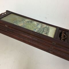 A4601　ミニ屏風　パーテーション　アンティーク　レトロ　木製　6枚　ジャンクの画像
