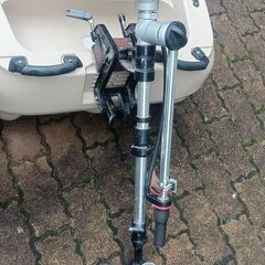 カヤックと2馬力船外機の画像