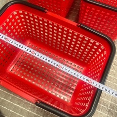 収納カゴ　買い物カゴ　洗濯カゴ　3つセットの画像