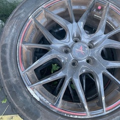 215 50 17 タイヤホイール2本の画像