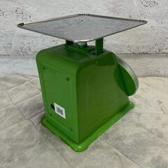 【シンワ】 上皿はかり 12kg 秤 軽量器 測定器 スケール レトロ アンティーク 業務用 グリーン アナログ 郵便局 A0373の画像