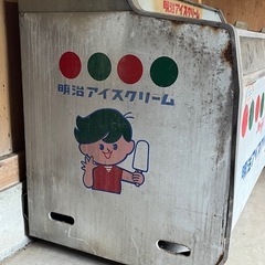 レトロなアイスクリーム冷凍庫の画像