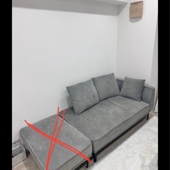 ソファ　コーデュロイ　グレー
の画像