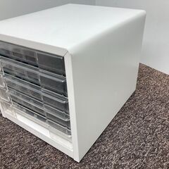 中古　良品　ナカバヤシ　アバンテＶ２　Ａ４　レターケース　卓上レターケース　5段　スチール　卓上キャビネット　ホワイト　愛知県 一宮市 名古屋 稲沢 江南 岩倉 岐阜 羽島 各務ヶ原 三重 愛知 グッドプライス一宮の画像