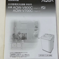 全自動電気洗濯機の画像
