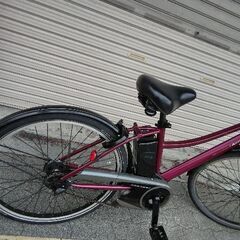 [Panasonic]LASTIC(ラスティック)26吋 電動アシスト自転車 8.9Ahバッテリー+充電器(ローズ)の画像