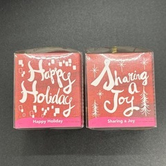 スターバックス クリスマス オーナメント 2個セット レッド 未使用の画像