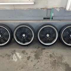 17インチ　pcd100 4穴タイヤホイールセットの画像