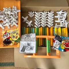 アンパンマンうちの子天才ジャングルパーク 滑り台 階段付き　ジャングルジムの部品は2セットの画像