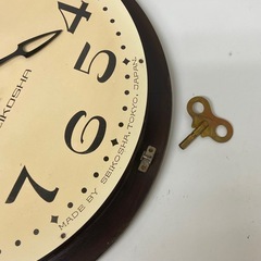 SEIKOSHA 精工舎　ゼンマイ式掛時計　レトロ 
アンティーク　訳ありの画像