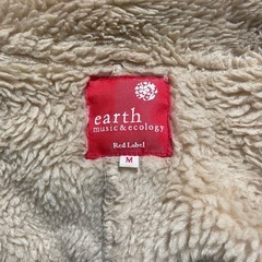 earth music&ecology ベージュコート Mサイズ（使用感あり）の画像