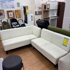 ☆ドリーム荒牧店☆ジモティー割引有☆【クリーニング済み】コーナーソファ