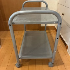 パンチングメタル　スチールワゴン　ラック
　の画像