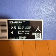 【中古】Jordan Luka 3 PF 30.5cm（箱あり・中敷きなし）の画像