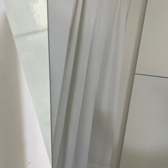 自立式姿見 鏡 白の画像