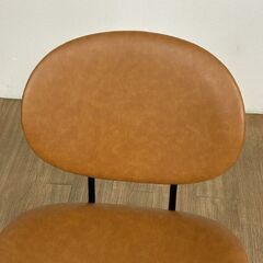 【新品】オシャレなレザー風　デザインチェア の画像