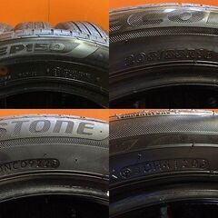 BS BRIDGESTONE ECOPIA EP150 205/55R16 16インチ 夏タイヤ 4本 20～22年製 バリ溝 レガシィB4 ベンツAクラス BRZ レクサスIS/CT等(KTO497) の画像