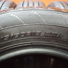 DUNLOP ENASAVE EC204 215/60R16 16インチ 夏タイヤ 4本 21～22年製 バリ溝 ヴェゼル CX-3 エスティマ オデッセイ プジョー3008等 (KTE346)の画像