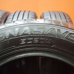 DUNLOP ENASAVE EC204 215/60R16 16インチ 夏タイヤ 4本 21～22年製 バリ溝 ヴェゼル CX-3 エスティマ オデッセイ プジョー3008等 (KTE346)の画像