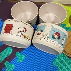 スヌーピー　バンブーコンテナ4つセットの画像