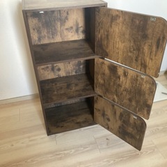 ニトリ カラーBOX Nカラボ 3段扉付きの画像
