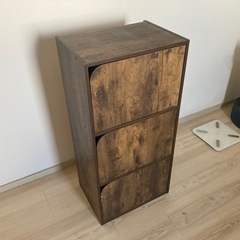 ニトリ カラーBOX Nカラボ 3段扉付きの画像