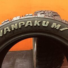 MUDSTAR WANPAKU M/T 235/50R18 18インチ 夏タイヤ 2本 21年製 バリ溝 ホワイトレター アルファード ヴェルファイア BMW/X3等　(KTM505) の画像