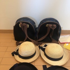 幼稚園バッグ　制帽　などの画像