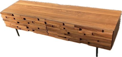 超美品 モザイク ローボード オーク材 1600