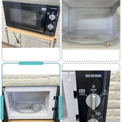 配送設置0円で👌🆗高年式3点セット‼️冷蔵庫&洗濯機分解洗浄済み✨電子レンジ‼️の画像