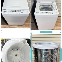 配送設置0円で👌🆗高年式3点セット‼️冷蔵庫&洗濯機分解洗浄済み✨電子レンジ‼️の画像
