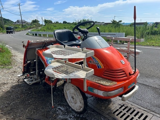 クボタ　田植機 4条植え セル付き　8.5馬力 乗用　田んぼ　水田 SPA45 ガソリン 農機具 田植え機 4条　ロータリー式　宮崎 簡易始動動画あり