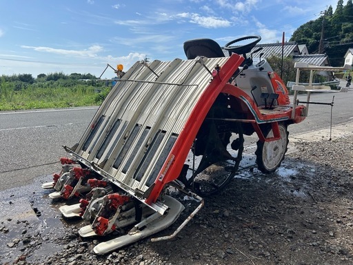 クボタ　田植機 4条植え セル付き　8.5馬力 乗用　田んぼ　水田 SPA45 ガソリン 農機具 田植え機 4条　ロータリー式　宮崎 簡易始動動画あり クボタ 田植機 4条植え セル付き 8.5馬力 乗用 田んぼ 水田 SPA45