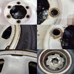 【DL VAN01 195/80R15 107/105L LT】夏タイヤ【トヨタ 100系ハイエース 純正ホイール 15インチ 6J6HPCD139.7】24年製 バリ溝　(KTM505) の画像