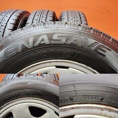 【DL VAN01 195/80R15 107/105L LT】夏タイヤ【トヨタ 100系ハイエース 純正ホイール 15インチ 6J6HPCD139.7】24年製 バリ溝　(KTM505) の画像