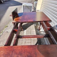 ダイニングテーブル　北海道民芸家具　旭川家具の画像