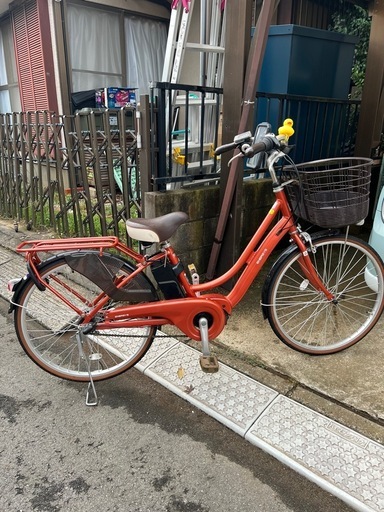 キレイなオレンジ色！多少のお値引き可能です。電動アシスト自転車