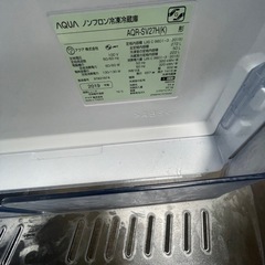2019年製AQUA冷蔵庫ブラックの画像