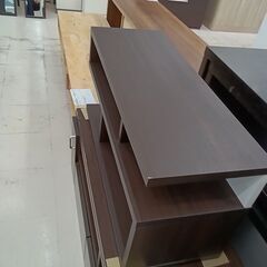 リユースのサカイ栃木店★ジモティ割あり★  TV台 ダークブラウン W79×D29.5×H38.5 クリーニング済み TC10660の画像