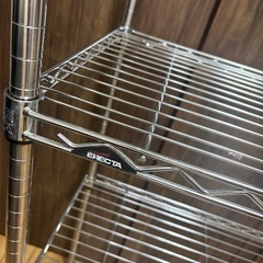 収納　ラック　エレクター ベーシック フリーラック クローム 4段 （幅75×奥行45×高さ140cm / RBR3018544C）の画像