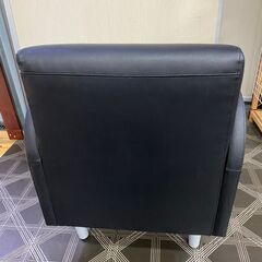 ジ391/ 応接ソファ オフィスソファ 一人掛けソファ PVCレザー の画像
