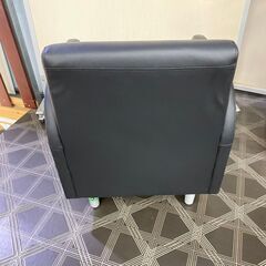 ジ392/ 応接ソファ オフィスソファ 一人掛けソファ PVCレザーの画像