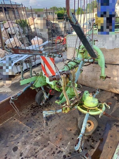 スター ジャイロテッダ MGH2512 トラクター 取付 2連 牧草 集草 反転 撹拌 作業機 ジョイント付 中古 引き取り限定 スター ジャイロテッダ MGH2512 トラクター 取付 2連 牧草 集草 反転