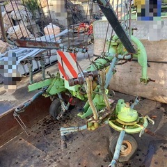 スター ジャイロテッダ MGH2512 トラクター 取付 2連 牧草 集草 反転 撹拌 作業機 ジョイント付 中古 引き取り限定の画像