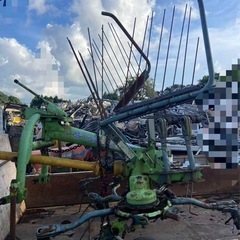 スター ジャイロテッダ MGH2512 トラクター 取付 2連 牧草 集草 反転 撹拌 作業機 ジョイント付 中古 引き取り限定の画像