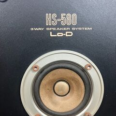 Lo-D HS-580　3Way　日立製作所　ペア　スピーカー　 最大出力60W　音出し確認OK　昭和レトロの画像
