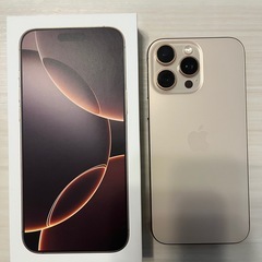 美品 iPhone16ProMax 256GBの画像