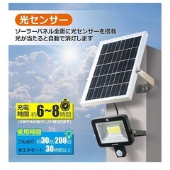 未使用ソーラー分離型　センサーライトの画像