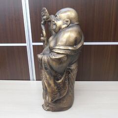 縁起物 布袋像 七福神 笑門来福 商売繁盛 置物 高さ約57㎝ 重量約17㎏ 仏像 苫小牧西店の画像